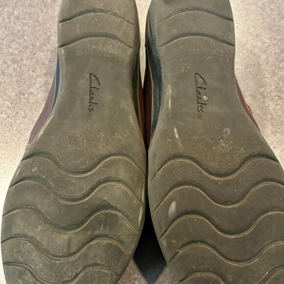 ~~Clarks Cheyn Madi 10M Slip-On Loafers Shoes Dark Brown Women's Slip On Comfort - Picture 6 of 7
